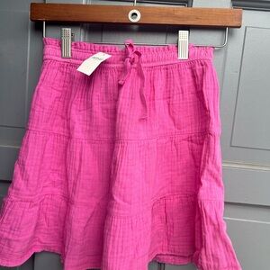 NWT Aerie‎ hot pink cotton skirt size XXS